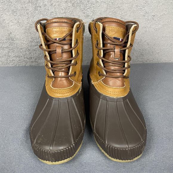 Tommy Hilfiger Boots Mens Size 10 Brown Charlie Duck Boots Lace Up TMCHARLIE-R main image 13